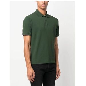 Saint Laurent cotton blend polo shirt M